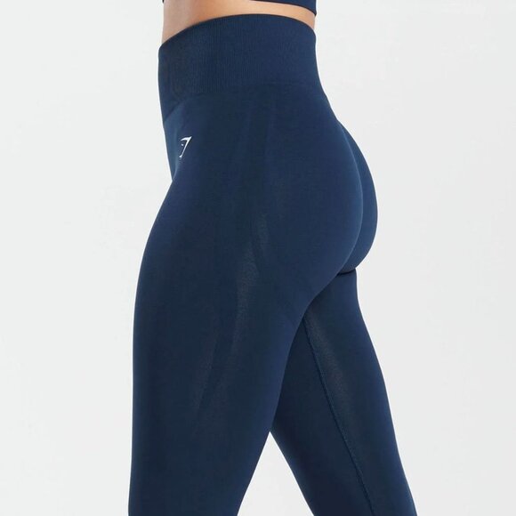 Gymshark Pants - BNWT GYMSHARK EVERYDAY SEAMLESS LEGGINGS SZ  SMALL NAVY